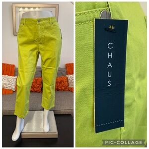 ❣️🆕Chaus Fresh Lime Capri / Cropped Pants Style #722320❣️